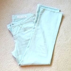 Pilcro and the Letterpress ankle jeans, frayed hem